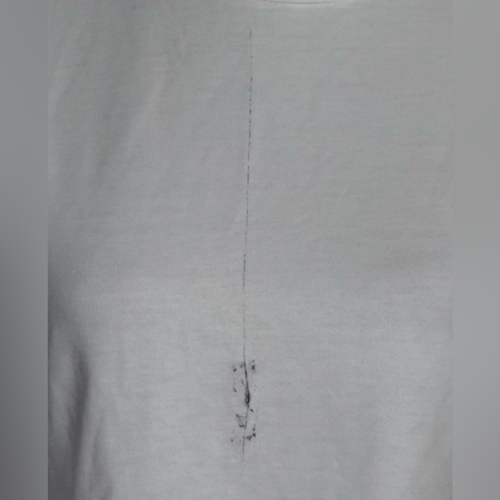 Truce New w DEFECTS White Long Sleeve Crop Top with Pearl Detailing - Picture 2 of 4